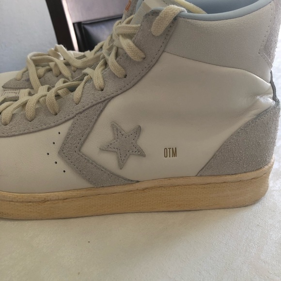 Size 11.5 - Converse Pro Leather High x P.J. Tucker Vintage White main image 11
